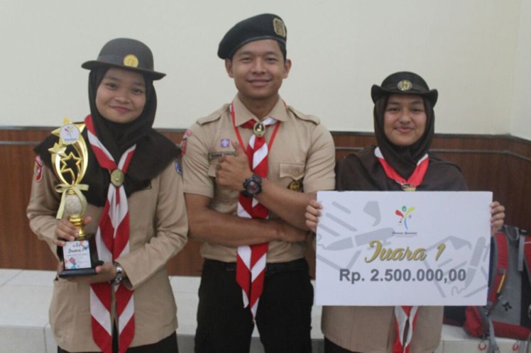 Pramuka UNP Raih Juara 1 LKTI Tingkat Nasional di Jakarta